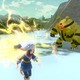 An alpha Electavire Pokemon in Legends: Arceus, setting off an electric attack.